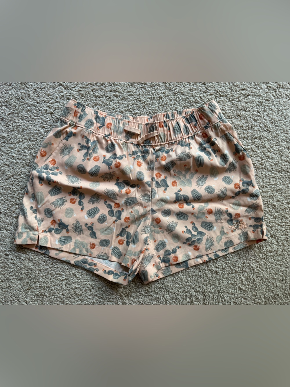 The North Face Peach Cactus-Print Athletic Shorts